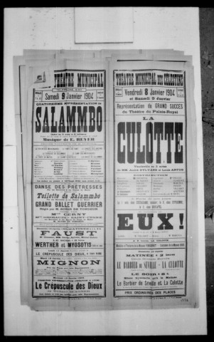 Culotte (La) : vaudeville en trois actes. Auteurs : André Sylvane et Louis Artus. (Théâtre des Célestins).