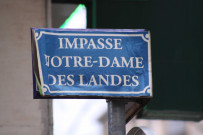 Cours Lafayette et rue Notre Dame, plaque fictive.