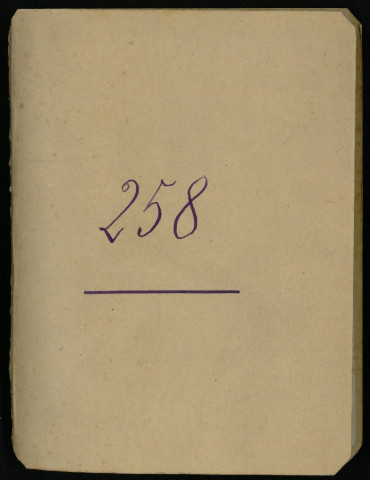 Carnet n°258.