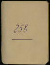 Carnet n°258.