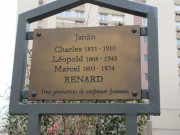 Plaque du Jardin Renard.