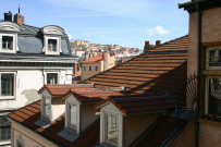 2 rue Juiverie, Hôtel Paterin, vue sur les toits environnants.