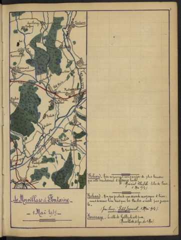 Dans les Vosges du 1er mai 1915 au 1er octobre 1915