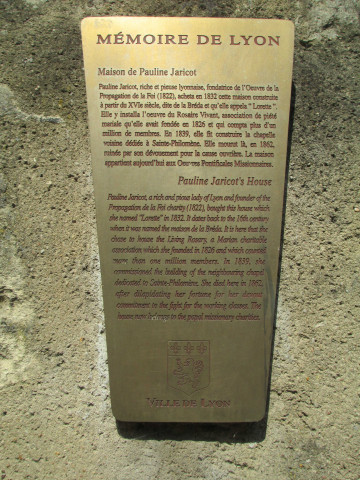 Plaque touristique.