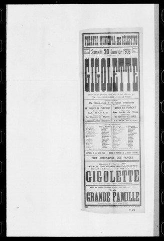 Gigolette : drame en un prologue cinq actes et huit tableaux. Auteurs : Pierre Decourcelle et Edmond Tarbe.