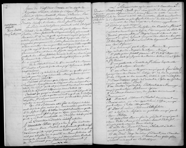 Séances du 19 brumaire An V au 2e jour complémentaire An V.