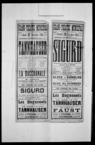 Sigurd : grand opéra en quatre actes et dix tableaux. Compositeur : Ernest Reyer. Auteurs du livret : Camille Du Locle et Alfred Blau.