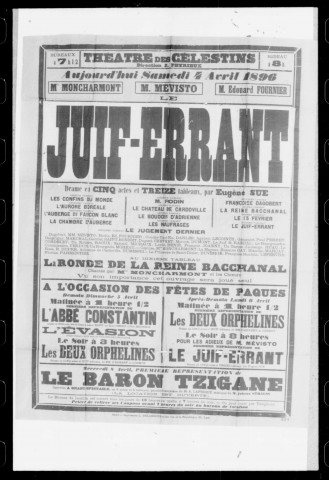 Juif-Errant (Le) : drame en cinq actes et treize tableaux. Auteur : Eugène Sue.