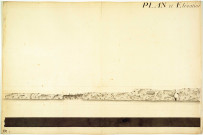 Plan et élévation des ruines de la chaussées-aqueduc du Mont-Pilat située dans la paroisse de Soucieux sur le territoire des Arcs.