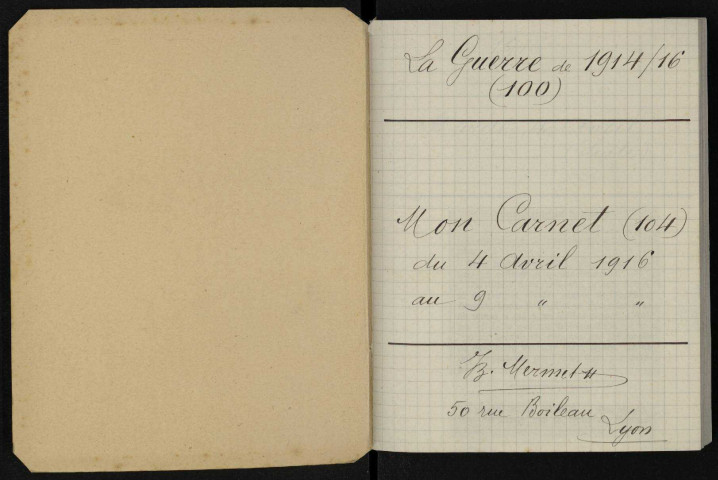 Carnet n°100.