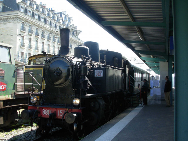 Trains en exposition.