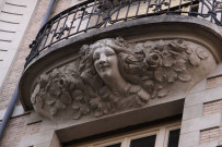 Détail de la façade.