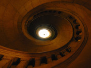 Hôtel-de-Ville, escalier des anciennes Archives, escalier à vis sans noyau de Desargues.