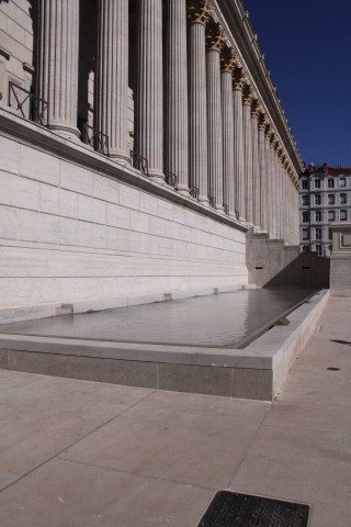 Aménagement des abords, bassin.