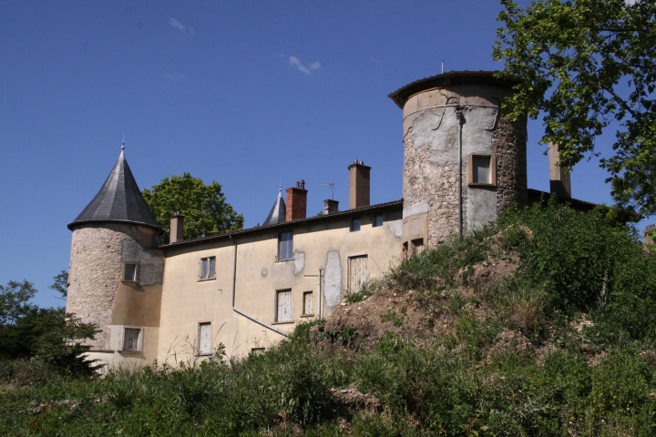 Vue de la façade du château.