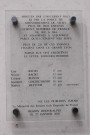Plaque commémorative du Mémorial des Enfants Juifs Déportés de France.