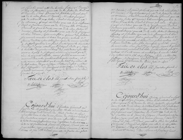Séances du 11 germinal An VII au 16 fructidor An XIII.