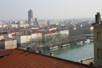 Quartier de la Part-Dieu vu depuis la place Bellevue.