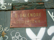 20 cours Général-Giraud, plaque de l'atelier de Georges Salendre.