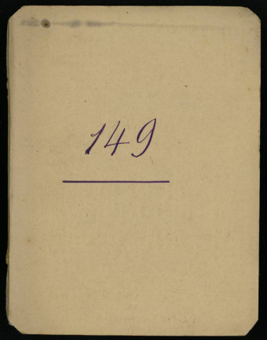 Carnet n°149.