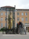 Statue de la Vierge dorée sur l'esplanade de Fourvière.