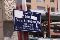 152 Grande-rue de la Guillotière, plaque de rue.