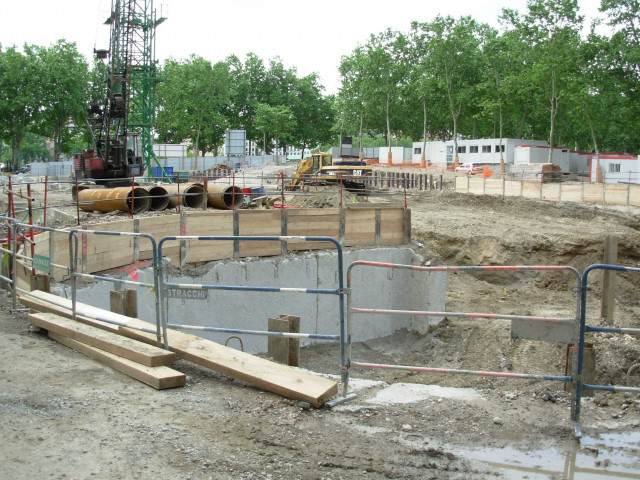 Chantier, mai 2006.
