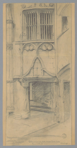 Cage d'escalier d'une maison Renaissance, 37 rue Saint-Jean.