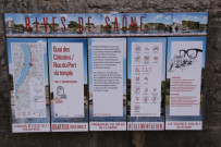 Rives de Saône, quai des Célestins, rue Port-du-Temple, panneaux.