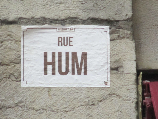Rue Hume, collage de l'atelier Yeah.