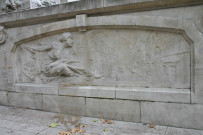 Place Gailleton, monument Gailleton, bas relief de Vermare.