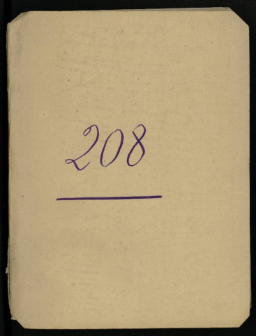 Carnet n°208.