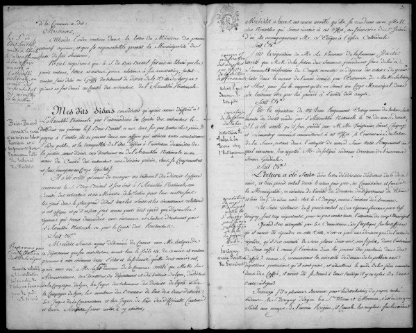 Séances du 12 avril au 29 décembre 1791.