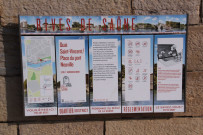 Rives de Saône, quai Saint-Vincent, place du Port-Neuville, panneaux.