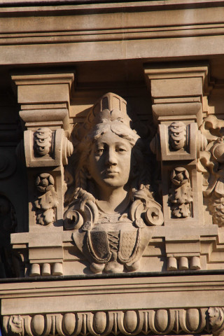 Détail de la façade.