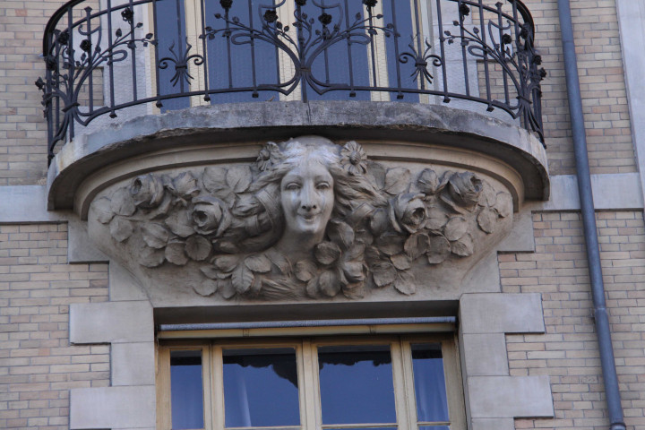 Détail de la façade.