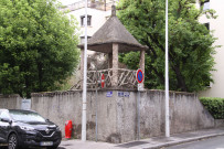 Vue nord-ouest, ancienne gloriette de jardin.