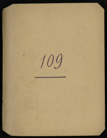 Carnet n°109.