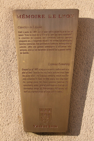 Plaque touristique.