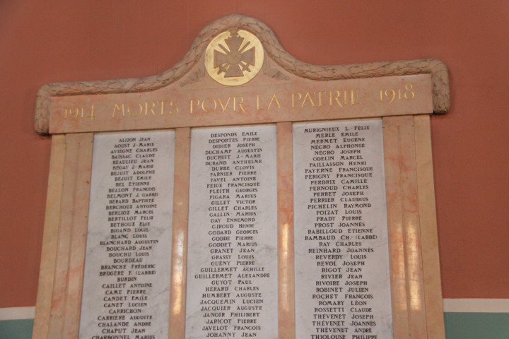 Monument aux morts de 1914-1918.
