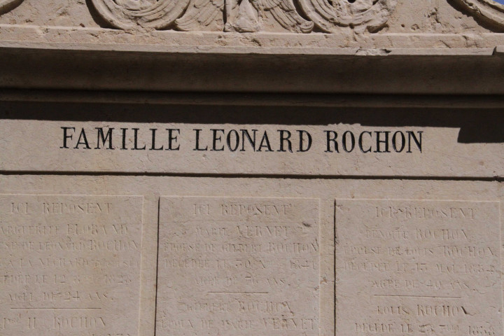 Tombe Leonard-Ronchon, détail.