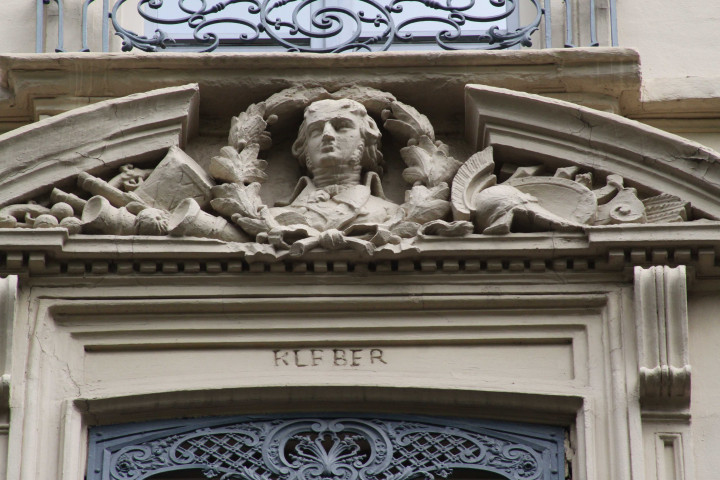 Détail sur la façade, Klerber.