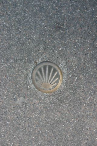 Coquille du chemin de Saint-Jacques de Compostelle.