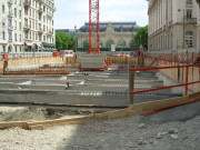 Chantier du parking.