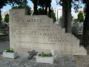 Cimetière de la Guillotière, monument aux Morts de 1939-1940, des déportés du travail.