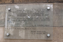 Plaque à la mémoire des enfants du lycée du Parc, déportés en 1942 et 1943.