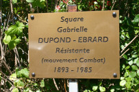 Square Dupond-Ebrard vers le 32 rue des Aqueducs.