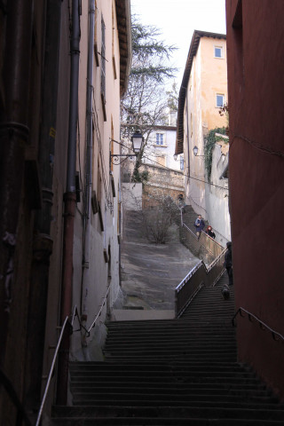 Vue sur la montée.