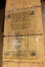 Lycée-Ampère, plaque en hommage aux enfants juifs déportés, guerre 1939-1945.