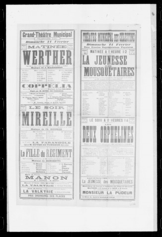 Fille du régiment (La) : opéra-comique en deux actes. Compositeur : Gaetano Donizetti. Auteurs du livret : Saint-Georges et Bayard. (Grand-Théâtre).
